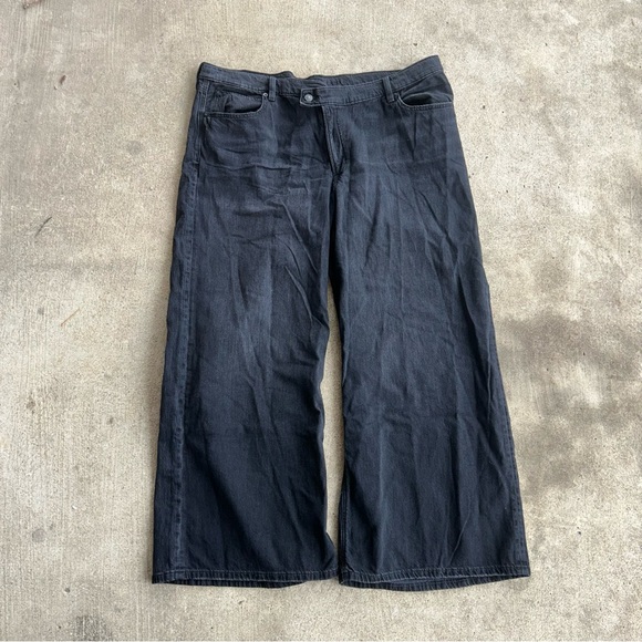 American Eagle Outfitters Denim - AE Dreamy Drape Strigid Low Rise Ultra Wide Leg Jean Black Size 20